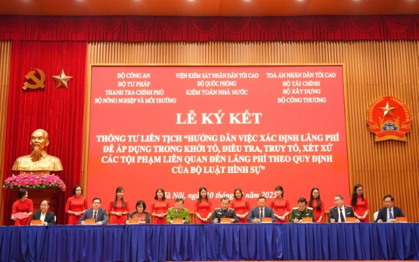 Hướng dẫn xác định lãng phí để áp dụng trong khởi tố, điều tra, truy tố, xét xử tội phạm